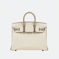 BIRKIN 25 HSS BAG IN CRAIE / GRIS TOURTERELLE IN TOGO LEATHER